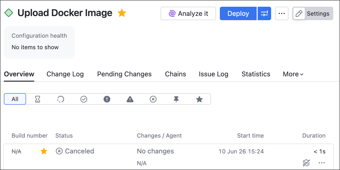 Deploy button