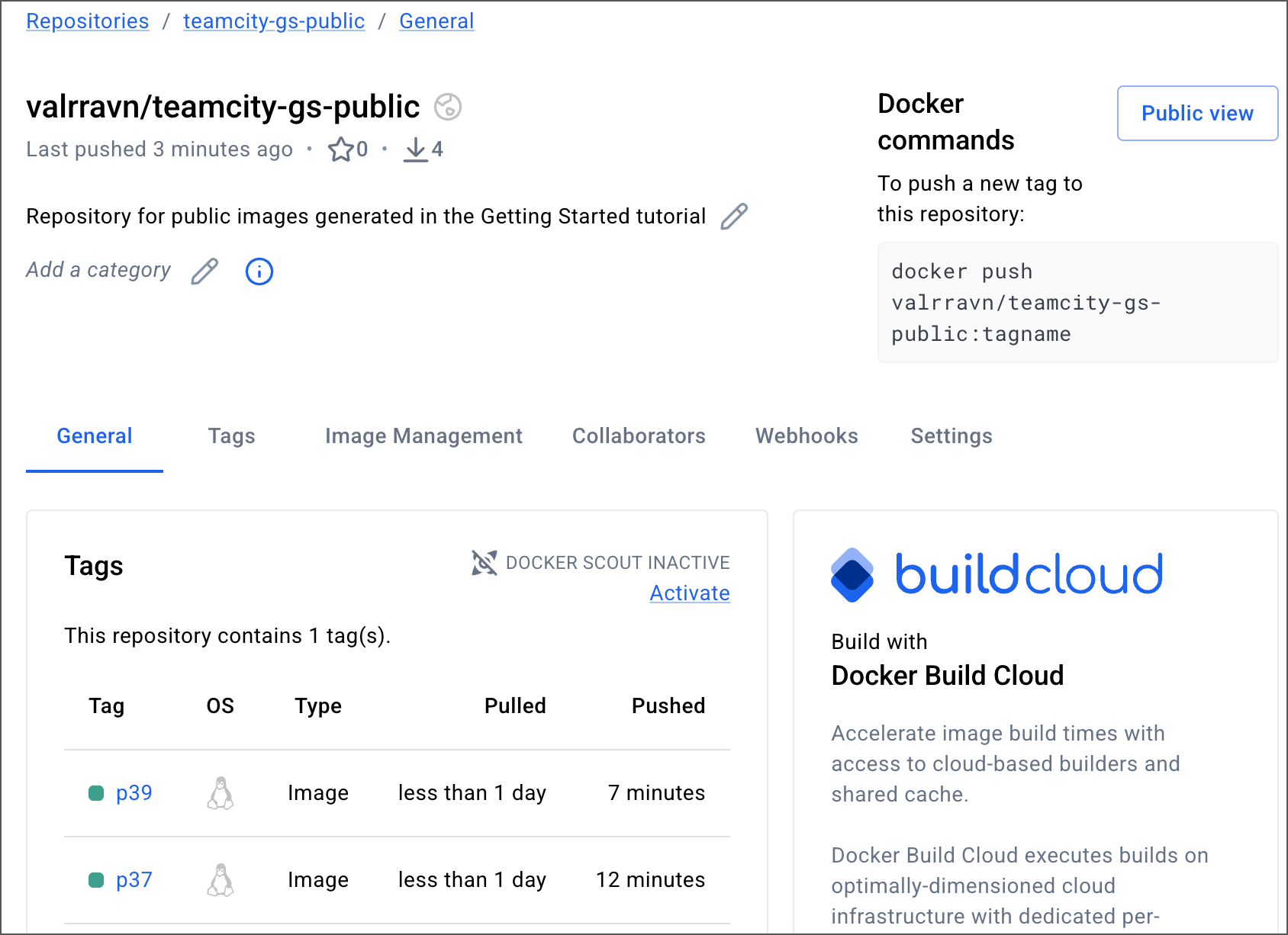 Private Docker images uploaded