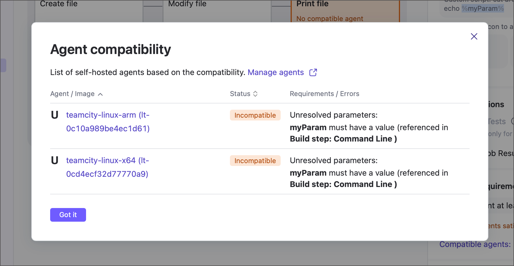 Implicit requirement in pipelines