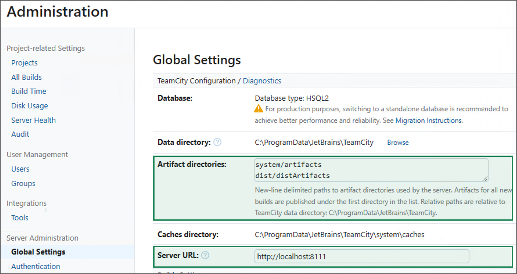 Obtain server URL and storage paths Obtain server URL and storage paths