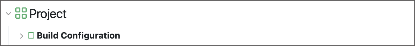 Green project and configuration icons Green project and configuration icons