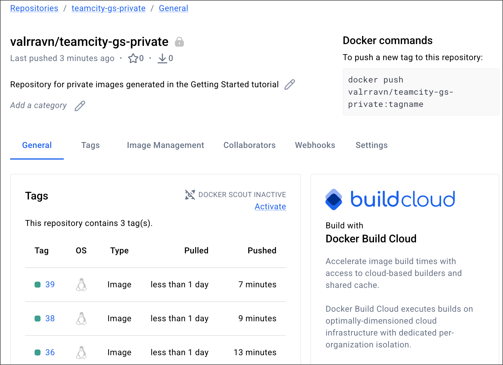 Private Docker images uploaded Private Docker images uploaded