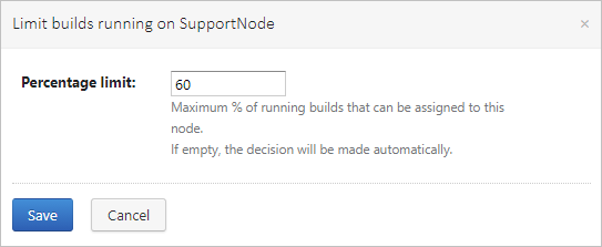 Limit builds on node Limit builds on node