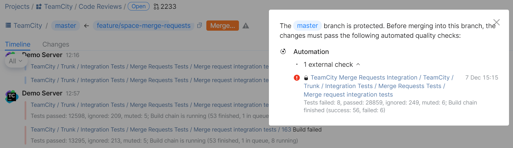 JetBrains Space - Quality Gates JetBrains Space - Quality Gates