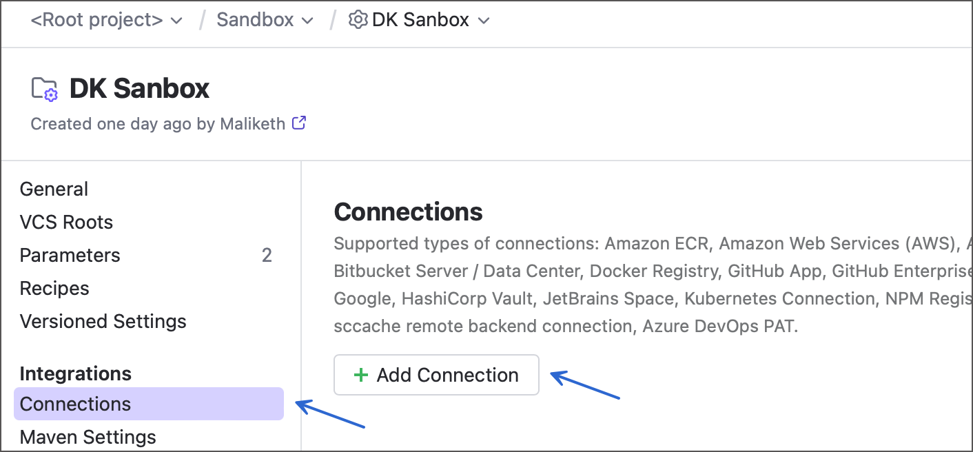 Add new connection
