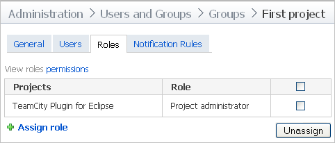 Ughp roles tab