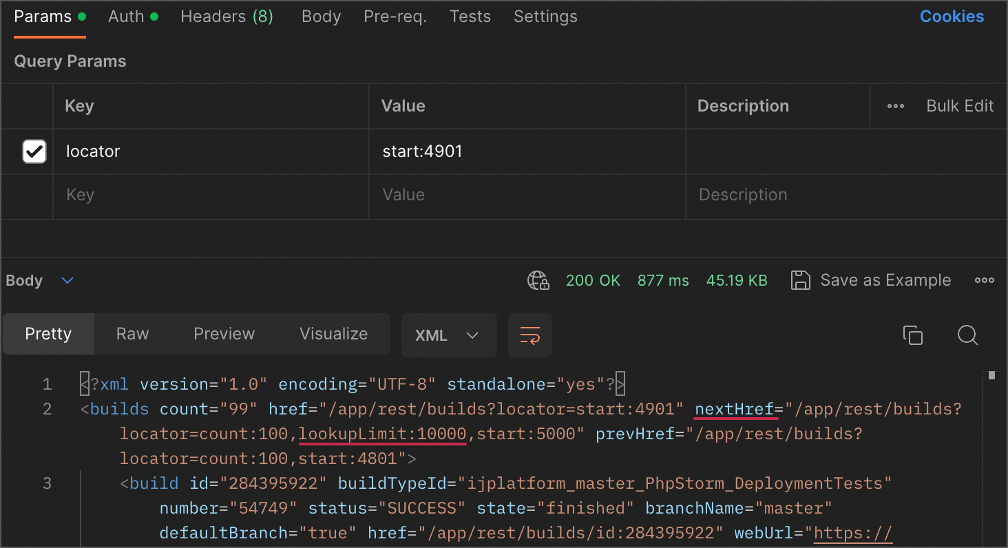 Lookup Limit for REST