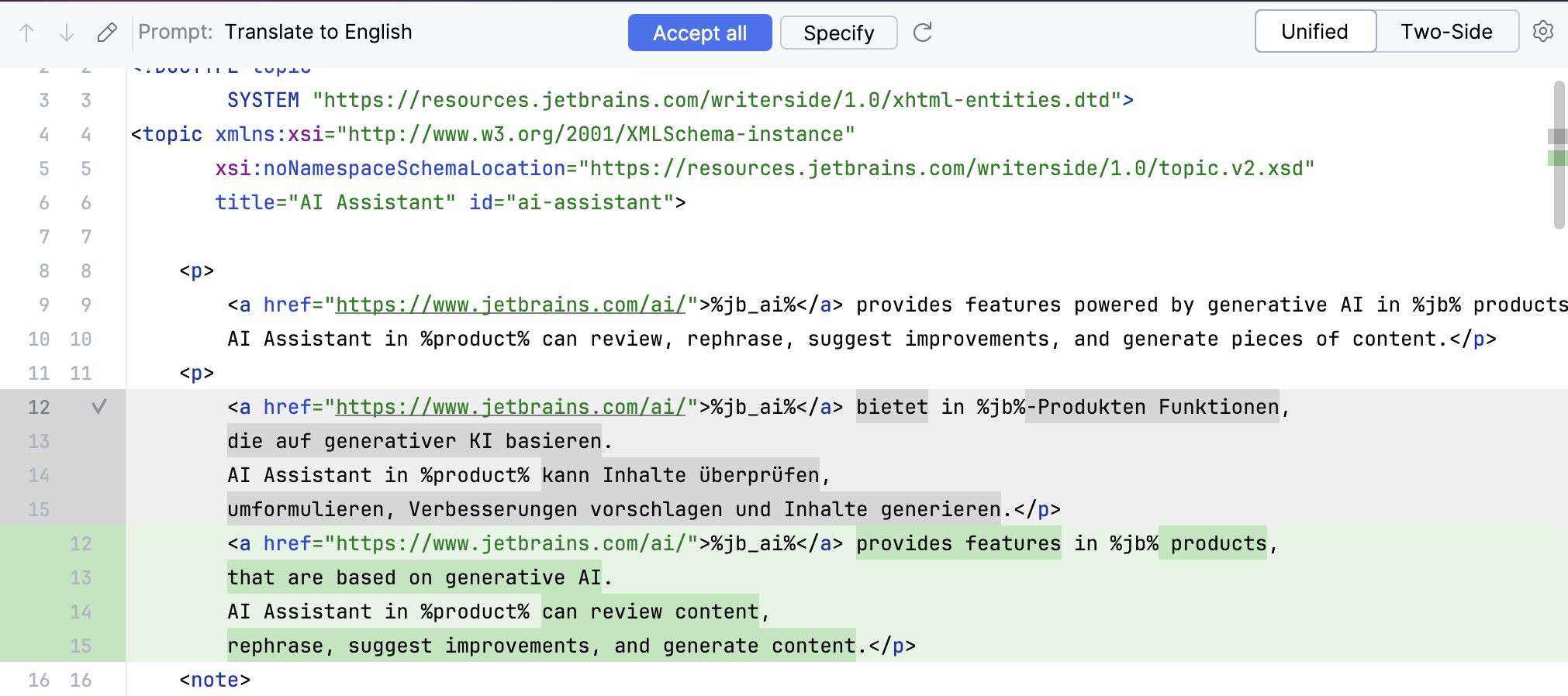 Ai translate Ai translate
