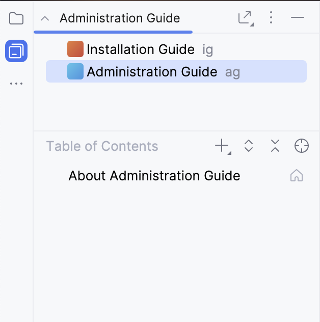 Writerside tool window: one module, two instances Writerside tool window: one module, two instances