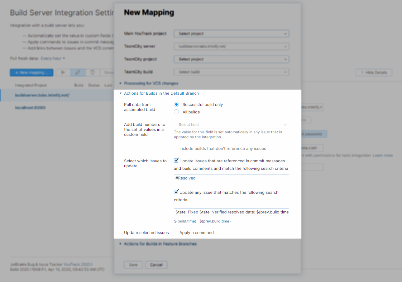 actions for default branch actions for default branch
