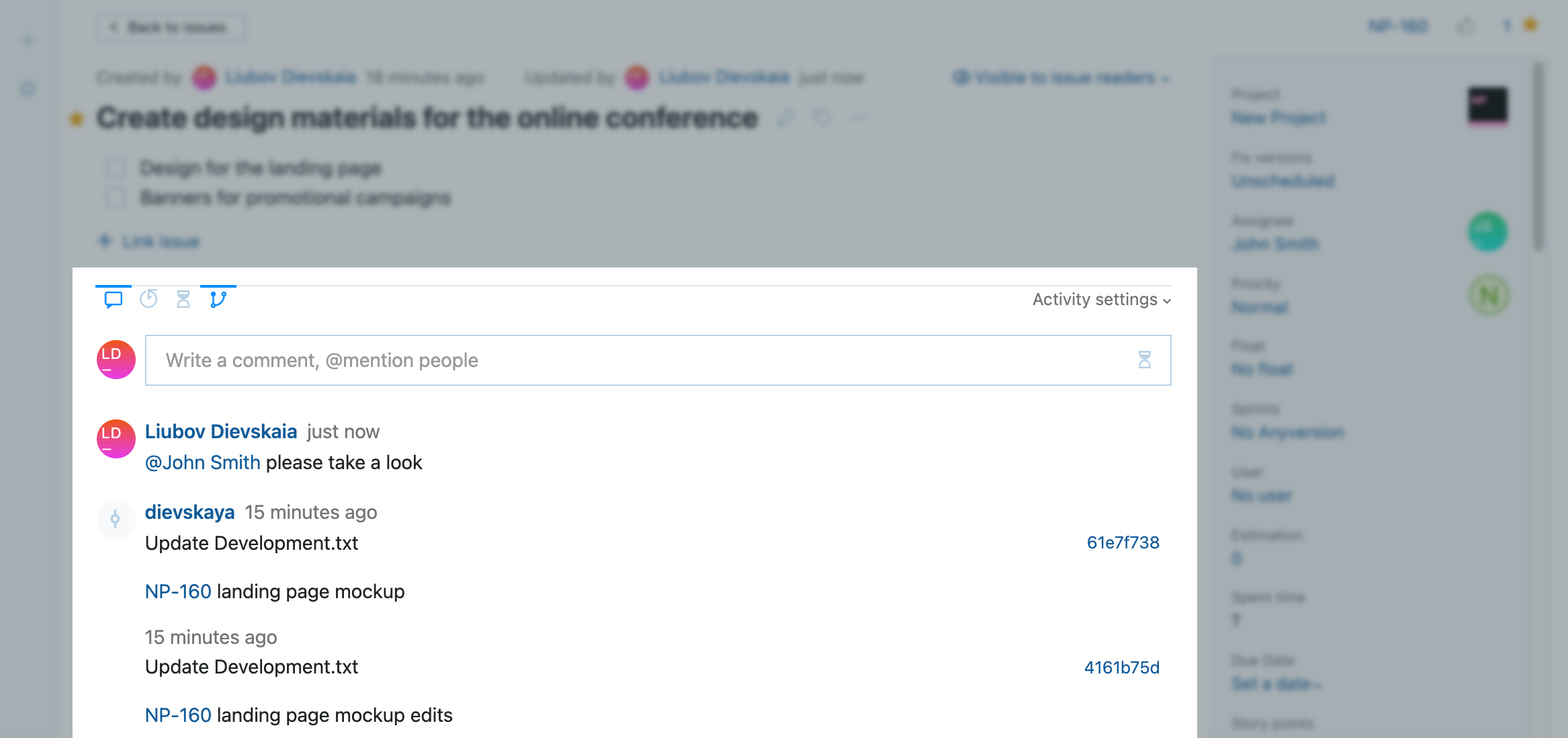 Activity stream Activity stream