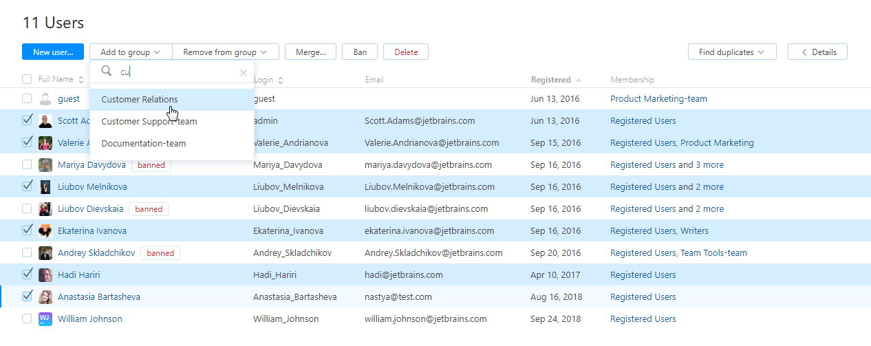 Add multiple users to group Add multiple users to group