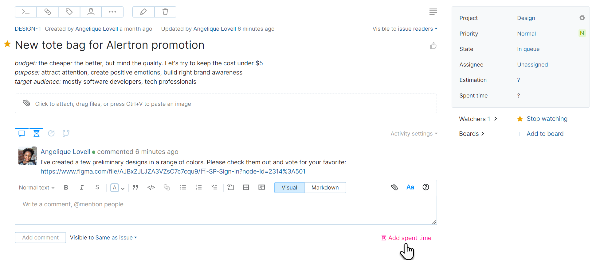 Add spent time manually Add spent time manually