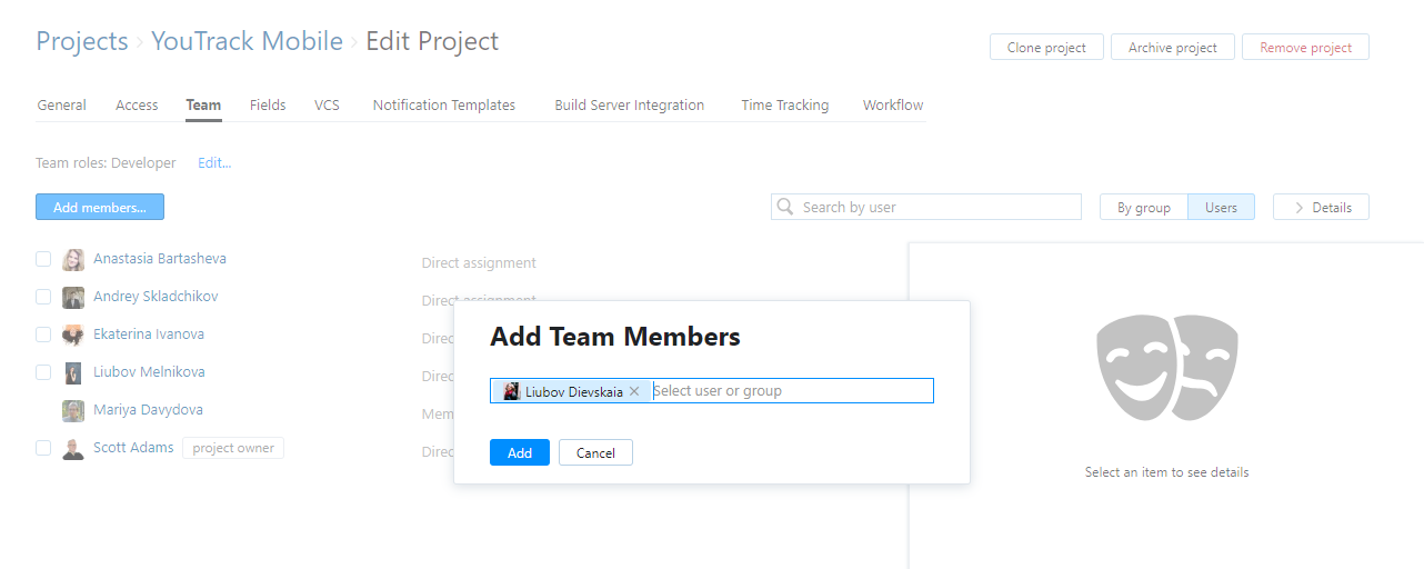 Add team members Add team members
