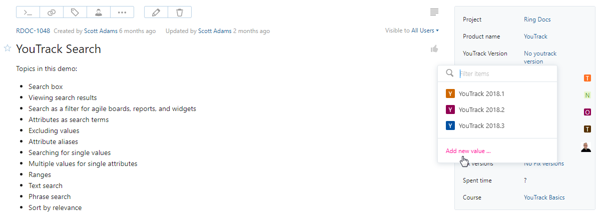 add value to set from issue add value to set from issue