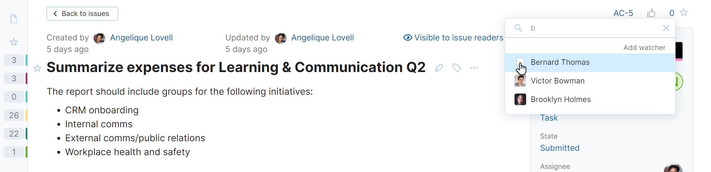 Add watcher Add watcher