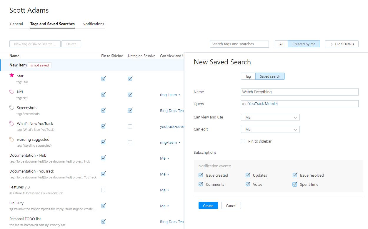 All the notifications All the notifications