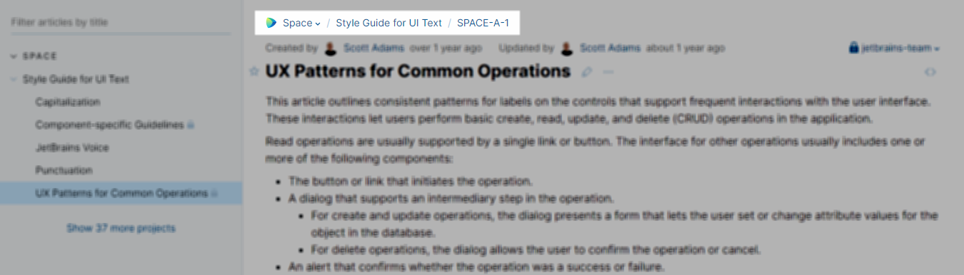 Breadcrumb navigation for an article in the knowledge base. Breadcrumb navigation for an article in the knowledge base.