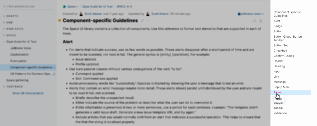The internal content navigation panel for an article in the knowledge base. The internal content navigation panel for an article in the knowledge base.