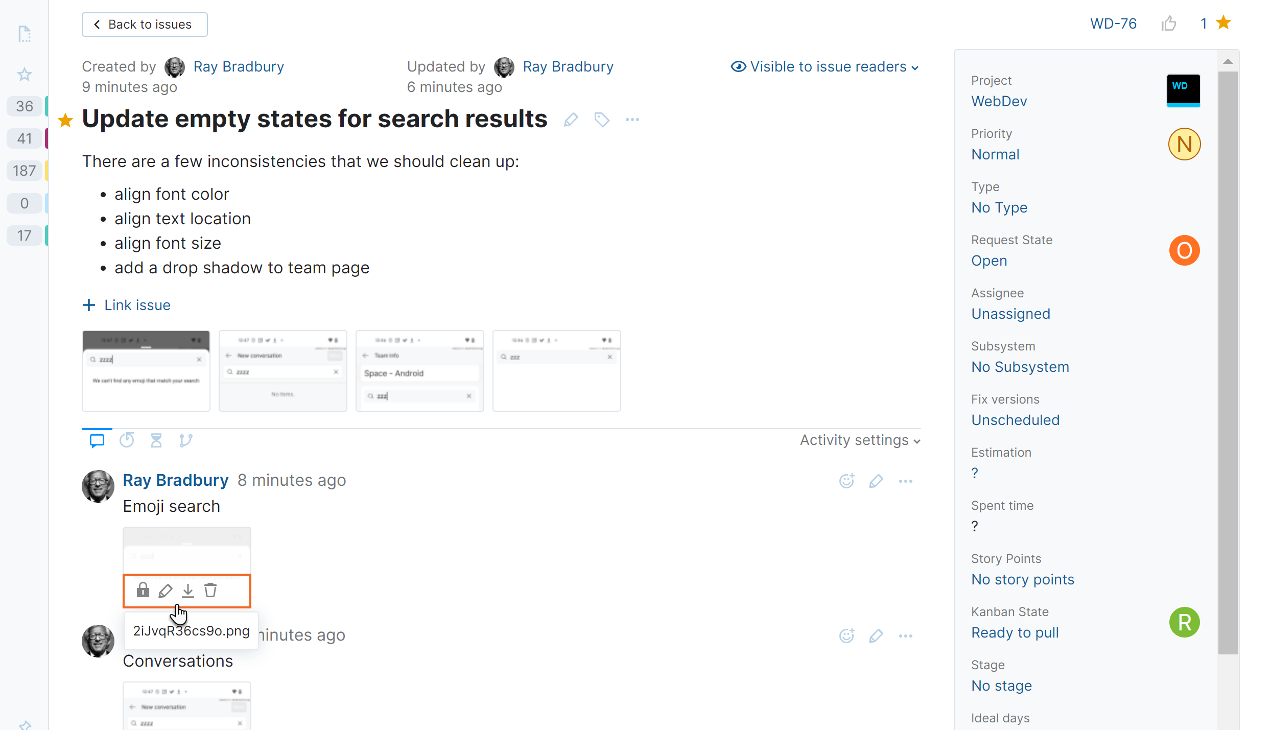 Attachment options comments Attachment options comments