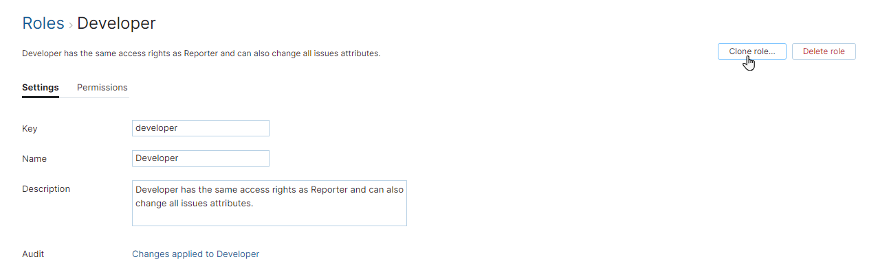 Clone role Clone role
