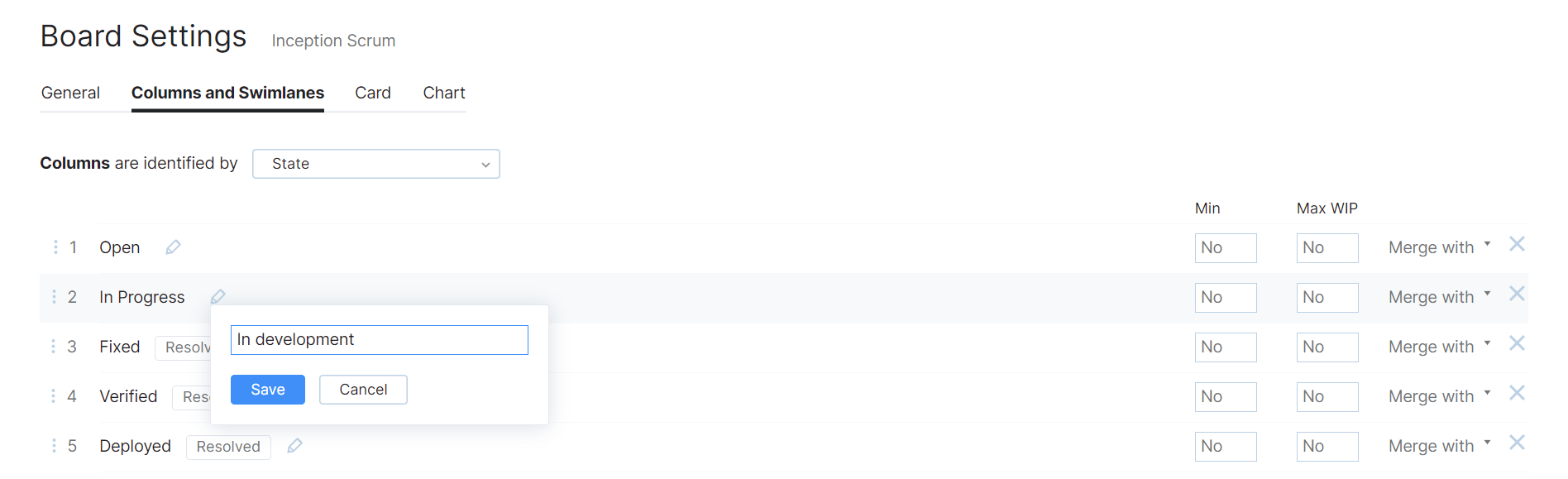 Edit column Edit column