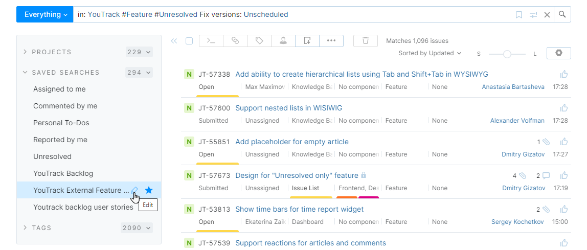 Edit saved search icon. Edit saved search icon.
