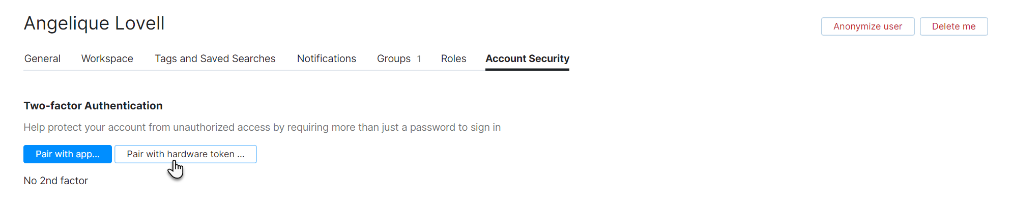 Enable two-factor authentication Enable two-factor authentication