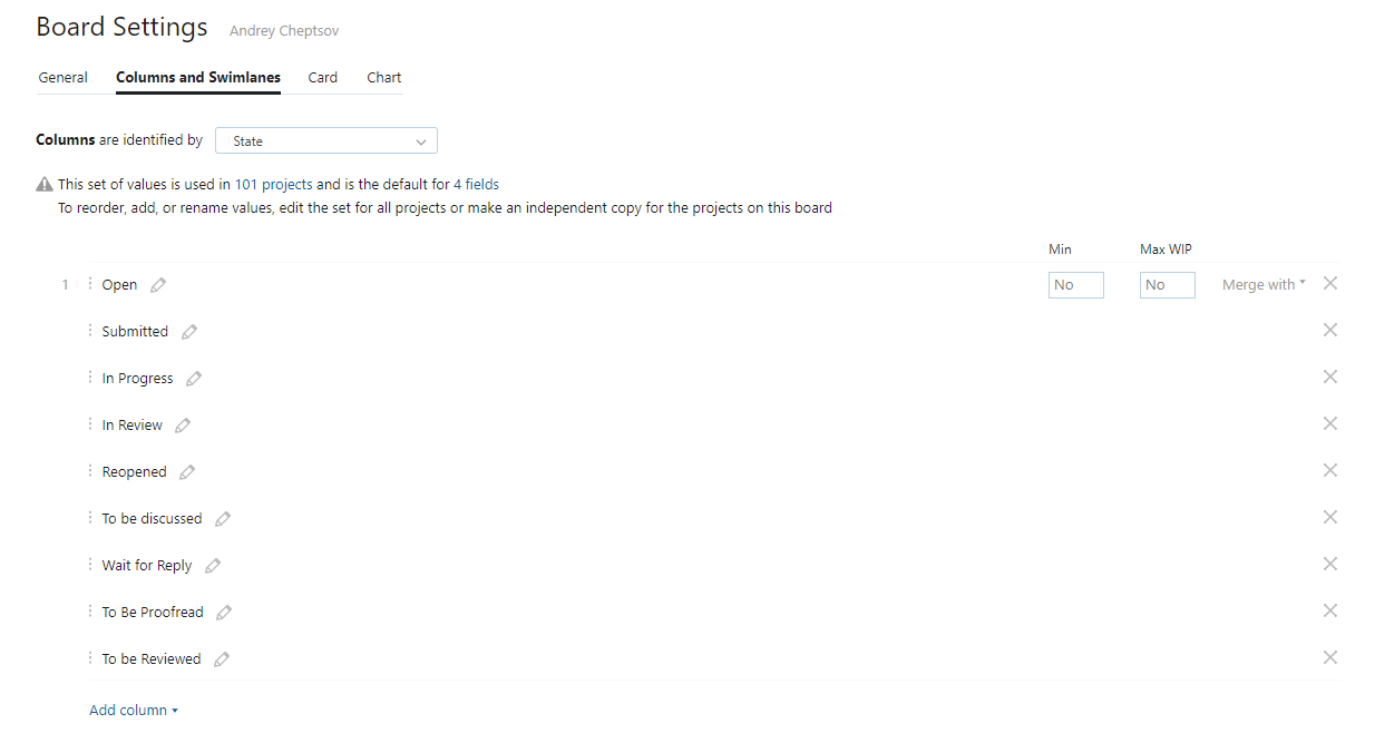 Executive define columns Executive define columns