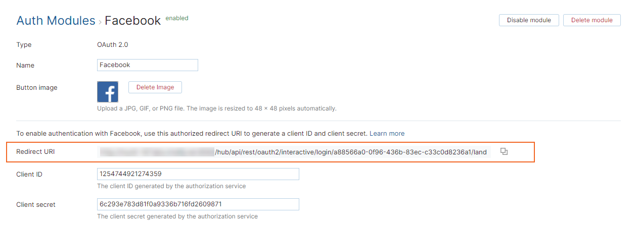 Facebook auth redirect uri Facebook auth redirect uri