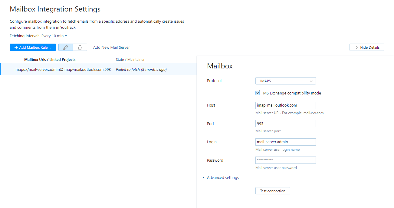 add mailbox for feedback email add mailbox for feedback email
