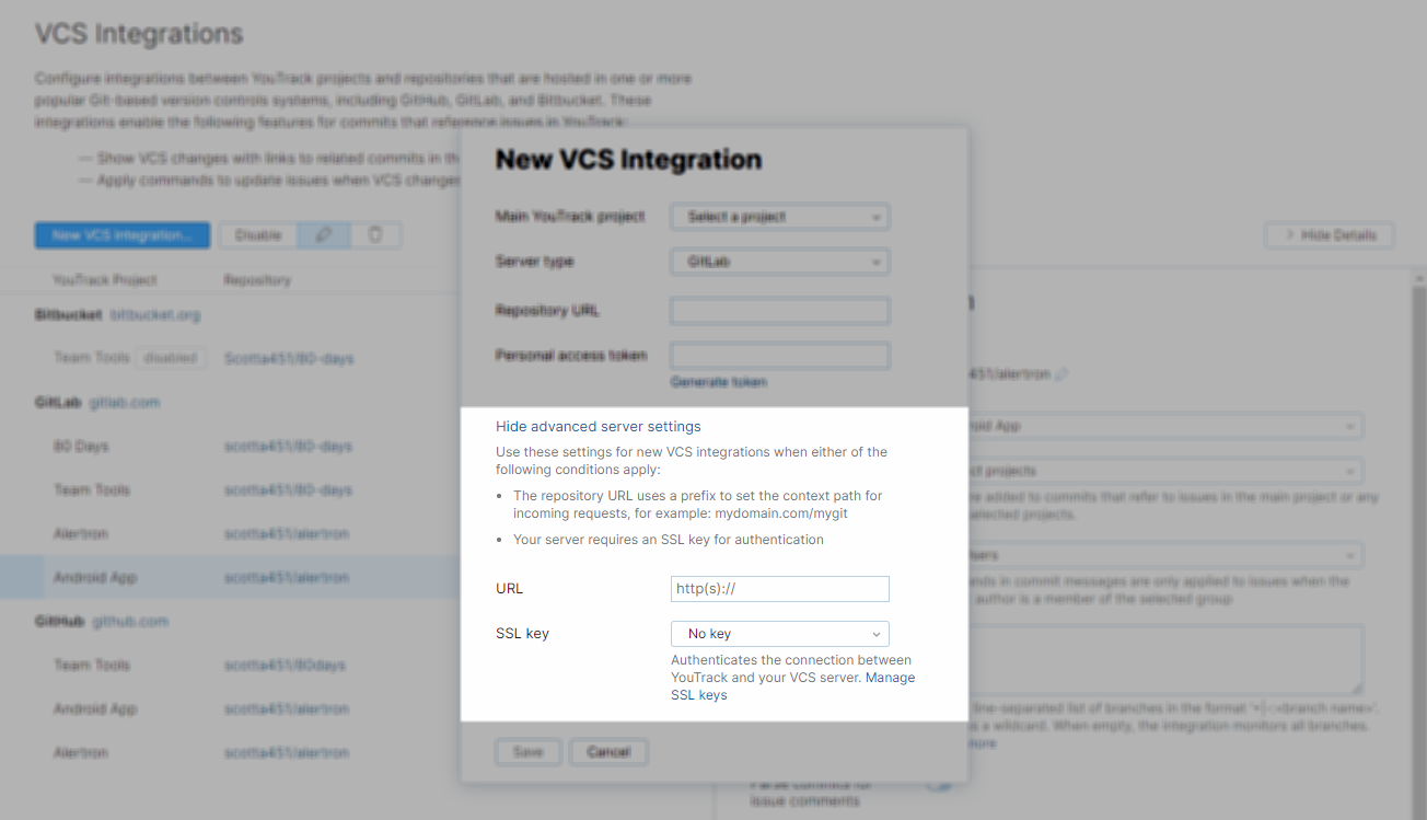 advanced server settings advanced server settings