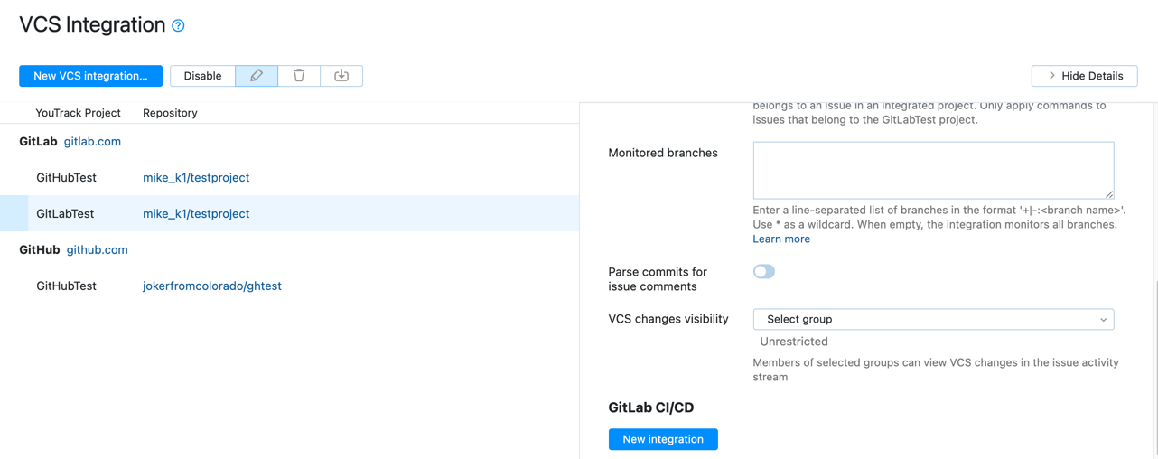 Add a new GitLab CI/CD integration Add a new GitLab CI/CD integration