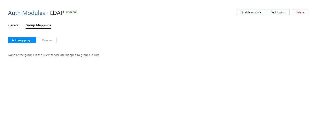 LDAP group mappings LDAP group mappings