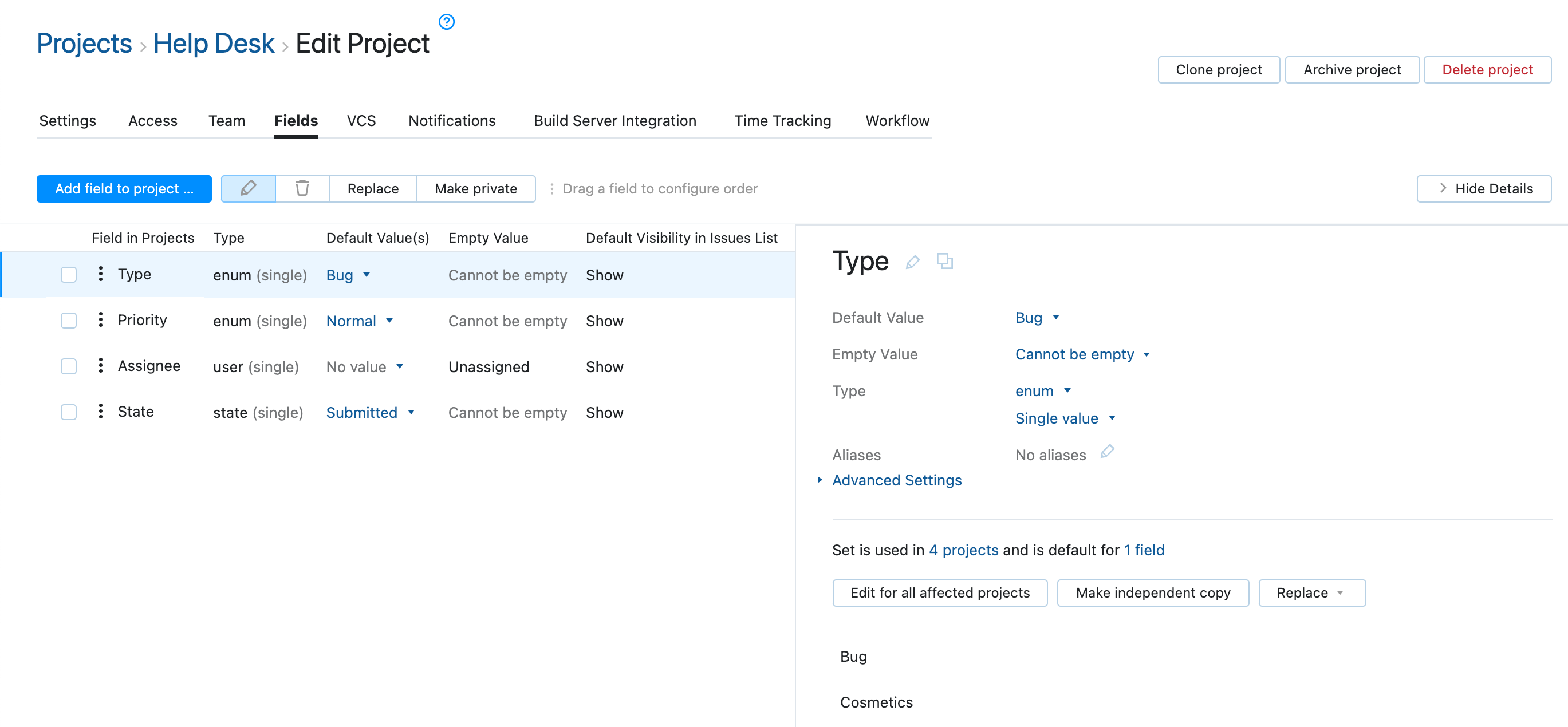 help desk basic fields help desk basic fields