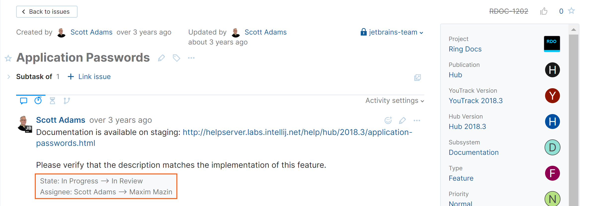 Issue comment related changes Issue comment related changes