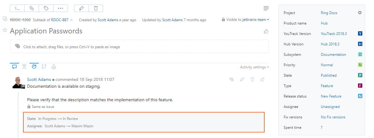 Issue comment related changes Issue comment related changes
