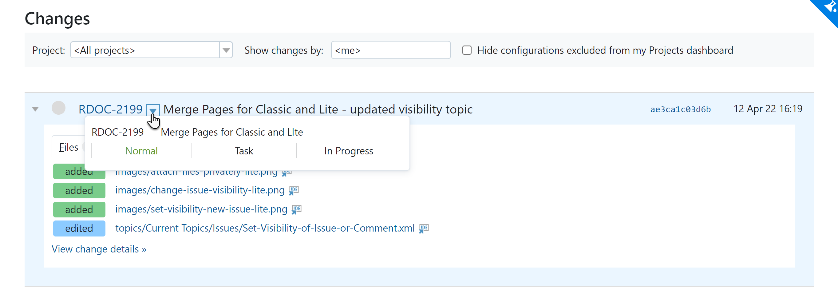 A link to a YouTrack issue from a VCS commit in TeamCity. A link to a YouTrack issue from a VCS commit in TeamCity.