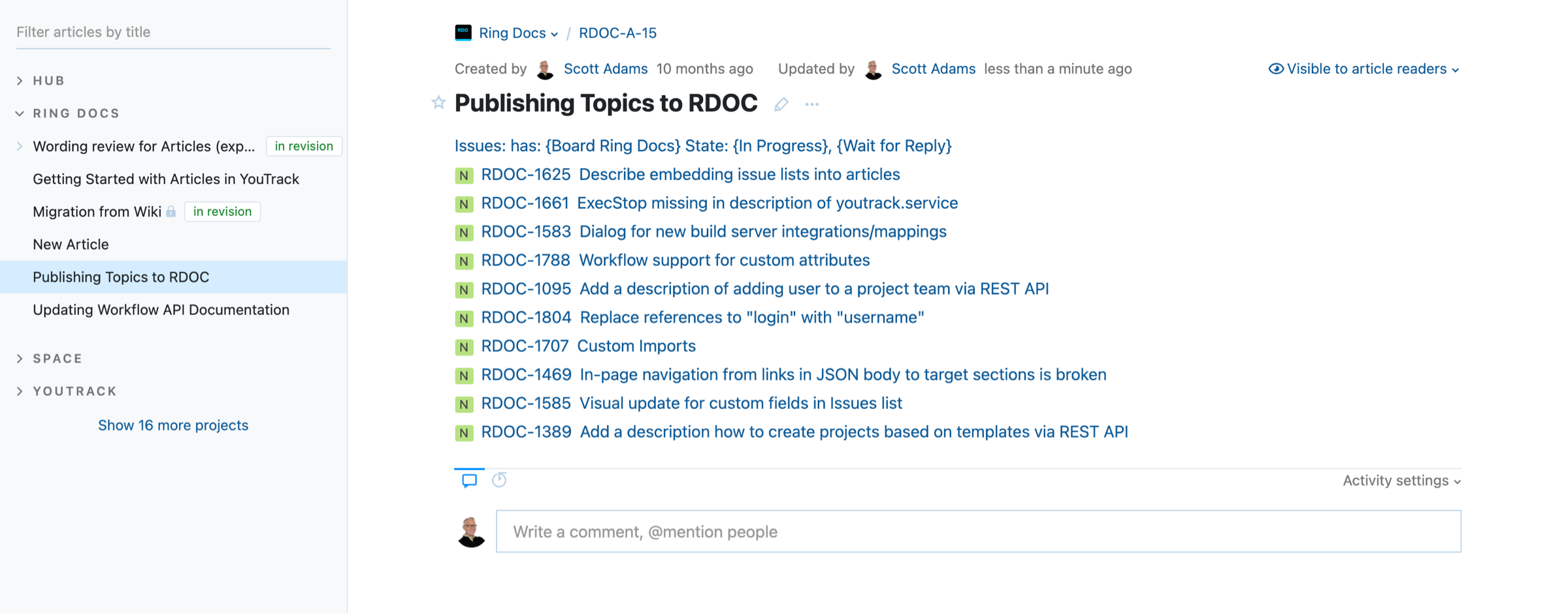 A list of issues embedded in an article. A list of issues embedded in an article.
