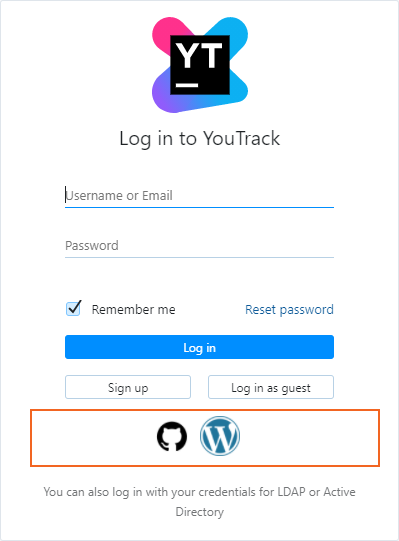 Login third party providers
