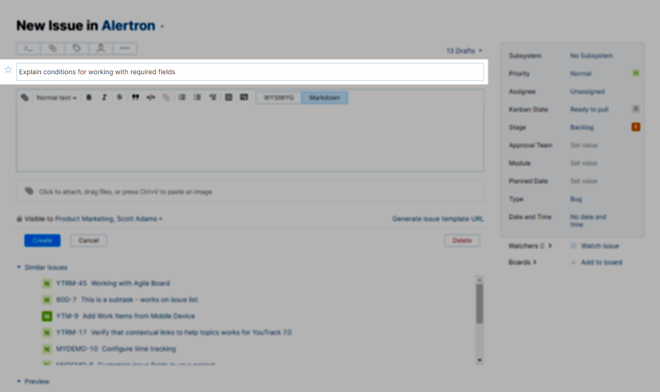 New issue summary New issue summary
