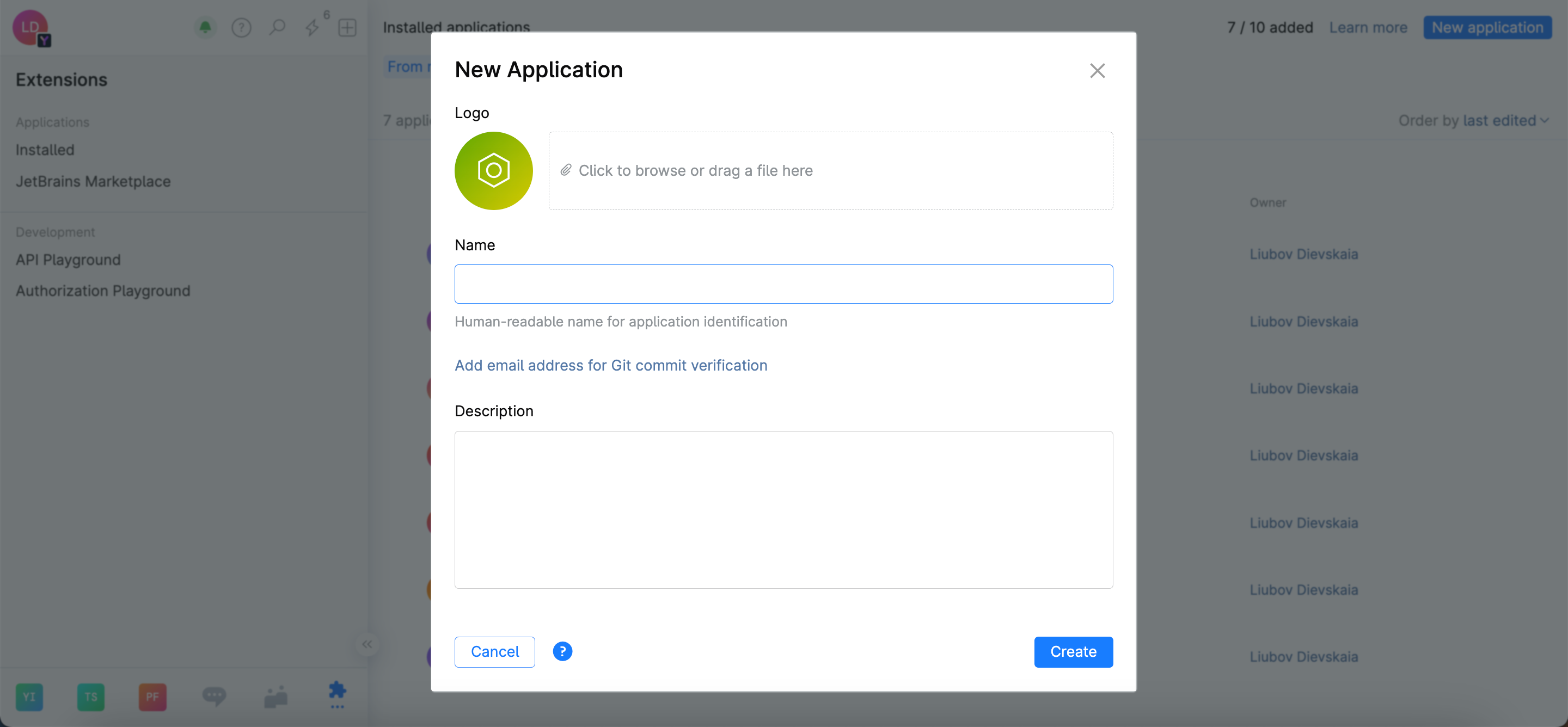 New Space application New Space application