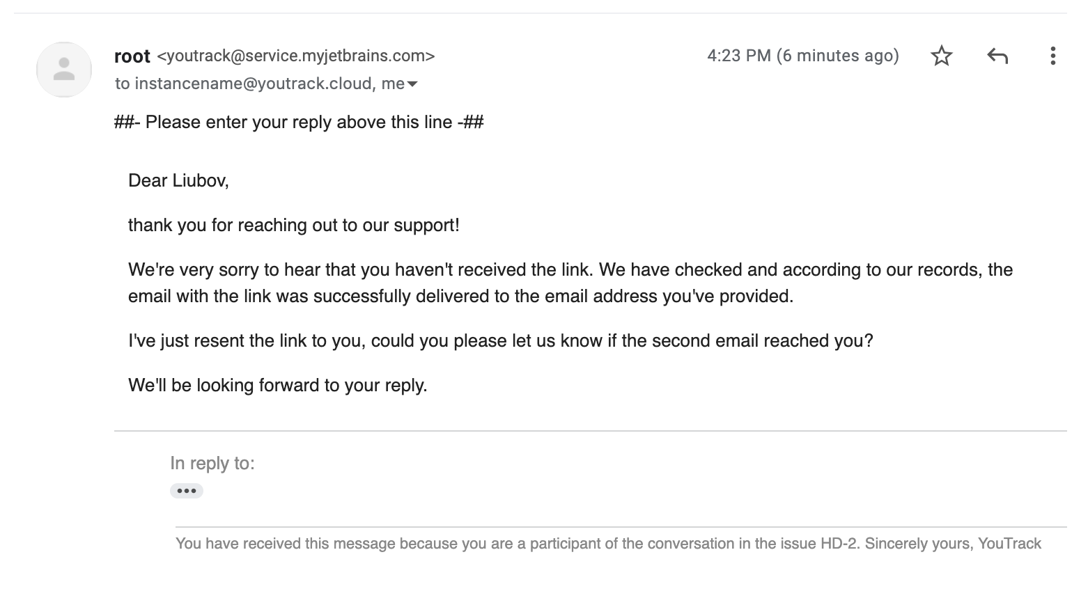 Notification received Notification received