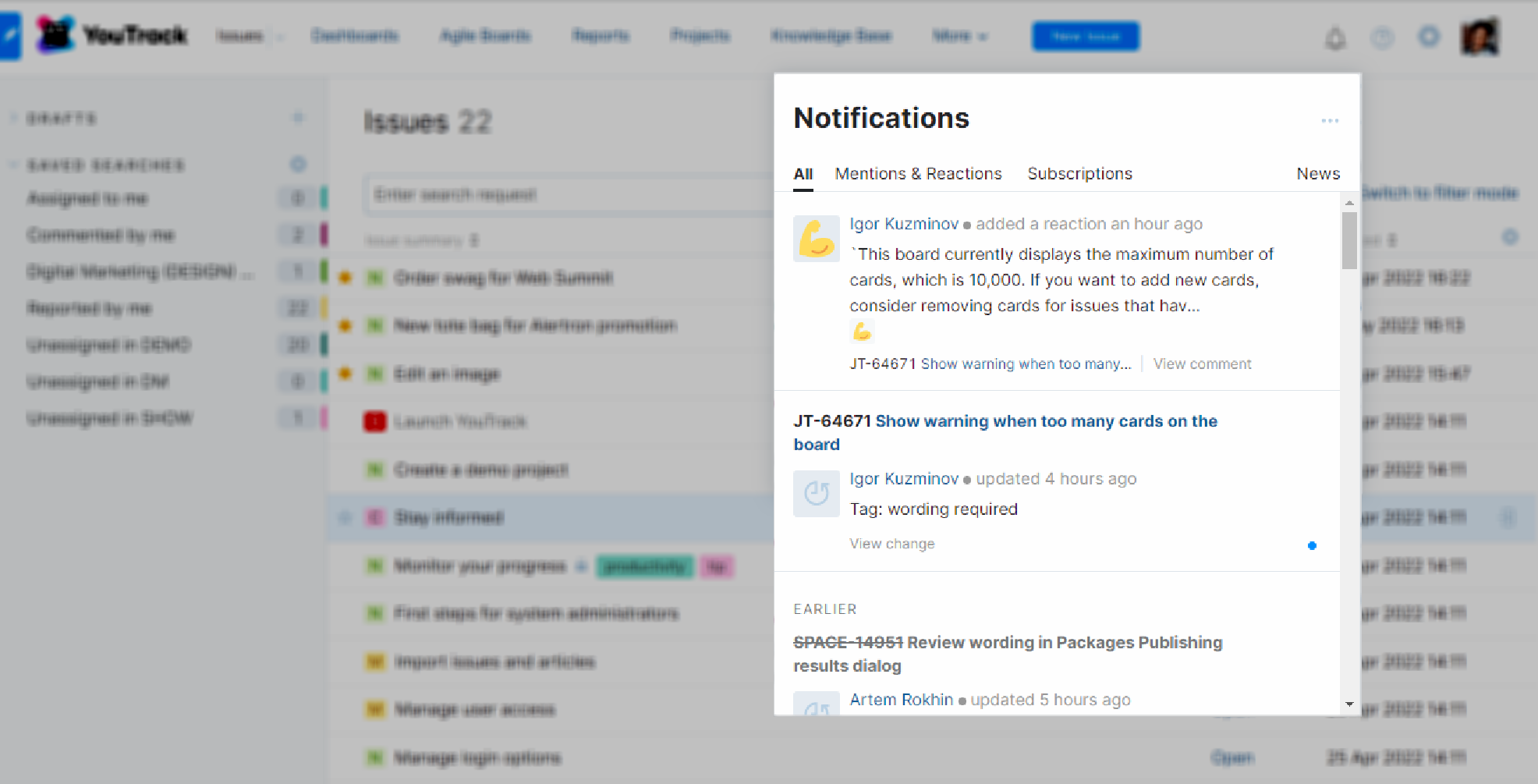 The complete list of all notifications. The complete list of all notifications.