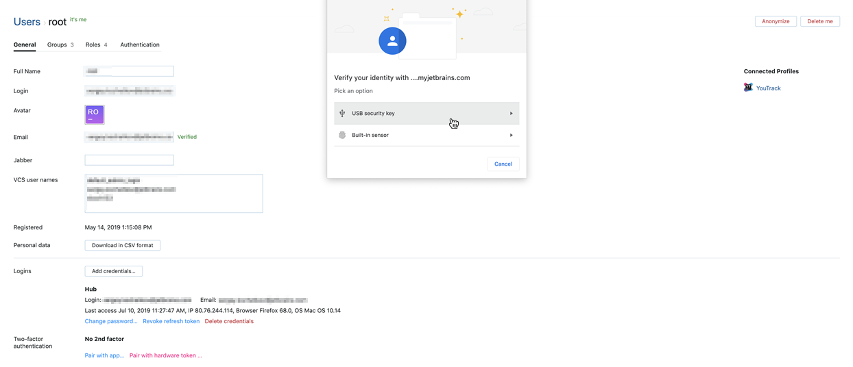 Chrome dialog for pairing with a hardware device that supports Touch ID. Chrome dialog for pairing with a hardware device that supports Touch ID.