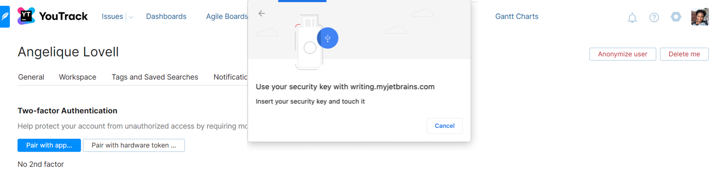 Chrome dialog for pairing with a hardware device, no fingerprint sensor. Chrome dialog for pairing with a hardware device, no fingerprint sensor.