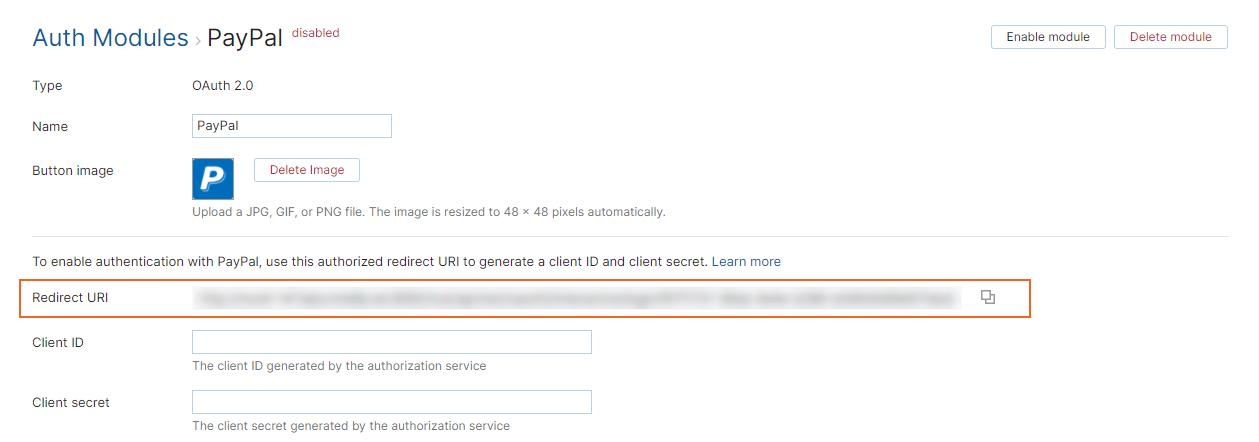 Paypal auth redirect uri Paypal auth redirect uri