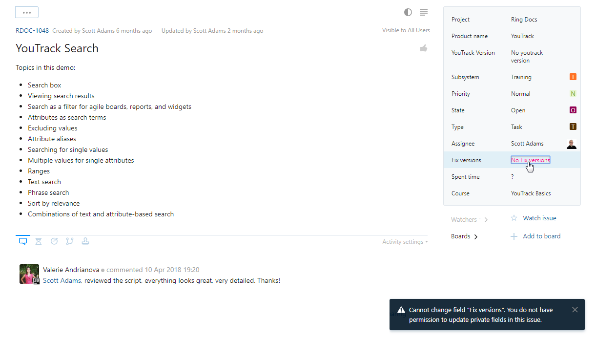 private field no permission private field no permission