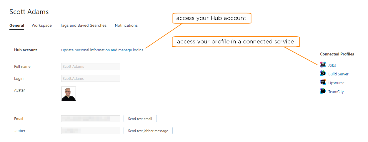 Profile connected service Profile connected service