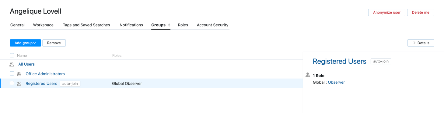The list of group memberships for a YouTrack user account. The list of group memberships for a YouTrack user account.